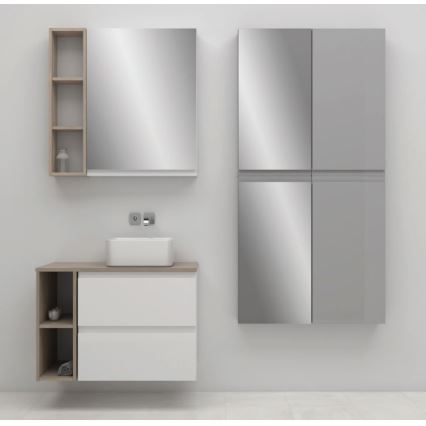 Cersanit S929-018 - Veidrodinė vonios spintelė MODUO 80x59,5 cm