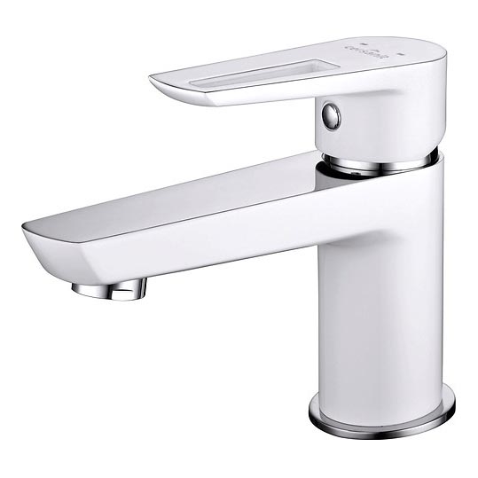 Cersanit S951-047 - Praustuvo čiaupas MILLE 13,4 cm balta + nuotekos