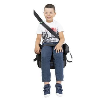 Chicco - Automobilinė kėdutė paaukštinama QUASAR FIX i-Dydis (126-150 cm) juoda/pilka