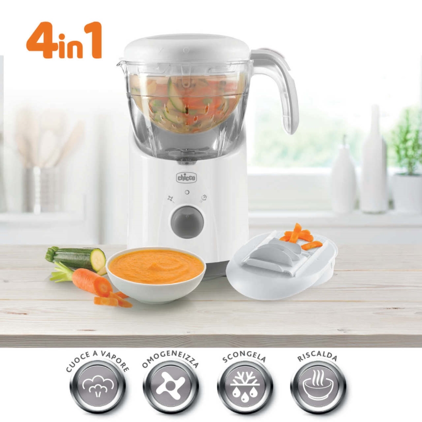 Chicco - Garų puodas ir blender 4in1 EASY MEAL