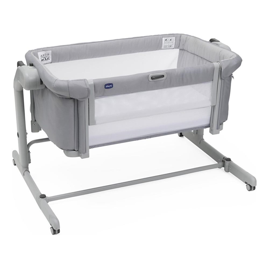 Chicco - Kūdikio lovelė 2in1 2v1 NEXT2ME MAGIC EVO šviesiai pilka
