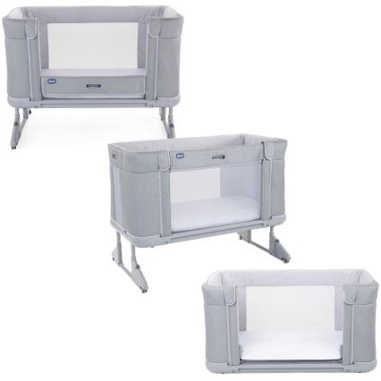 Chicco - Kūdikio lovelė 3in1 3v1 NEXT2ME FOREVER šviesiai pilka