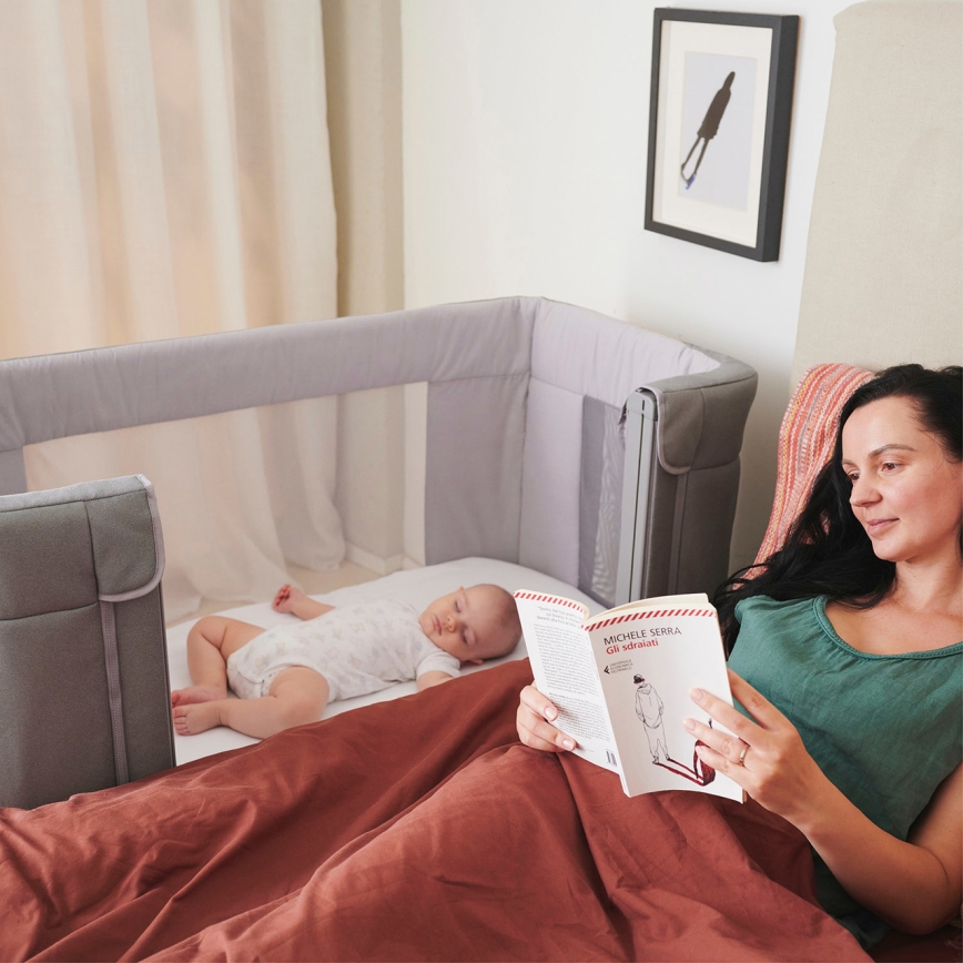 Chicco - Kūdikio lovelė 3in1 3v1 NEXT2ME FOREVER tamsiai pilka