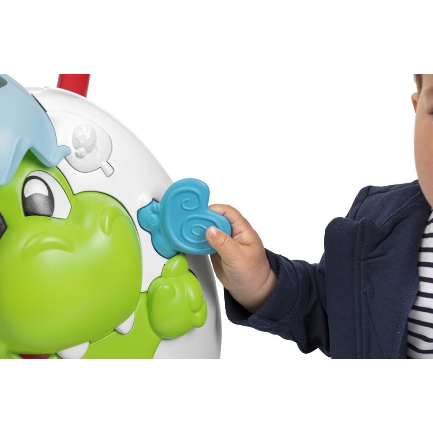 Chicco - Kūdikių vaikštynė su veiklomis ir garsas 2in1 DINO 2xAA