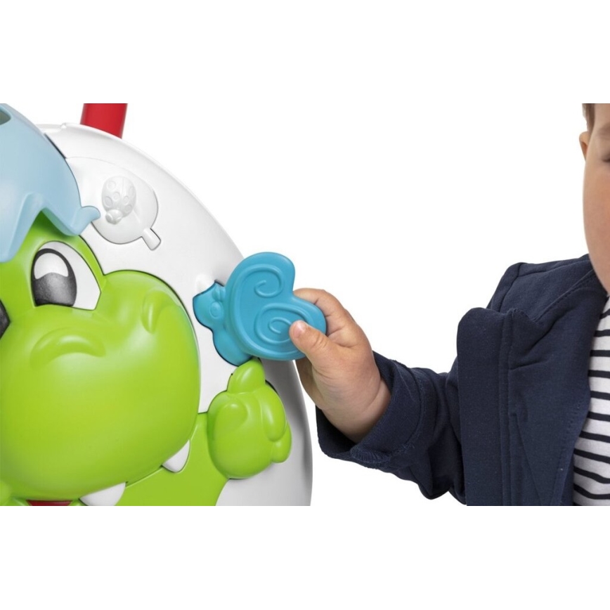 Chicco - Kūdikių vaikštynė su veiklomis ir garsas 2in1 DINO 2xAA
