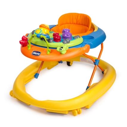 Chicco - Kūdikių vaikštynė WALKY TALKY 2xAA geltona/mėlyna