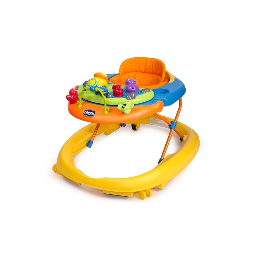 Chicco - Kūdikių vaikštynė WALKY TALKY 2xAA geltona/mėlyna