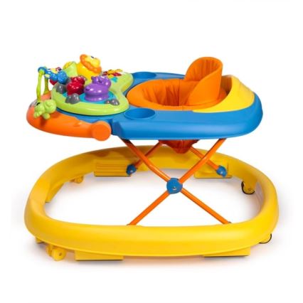 Chicco - Kūdikių vaikštynė WALKY TALKY 2xAA geltona/mėlyna