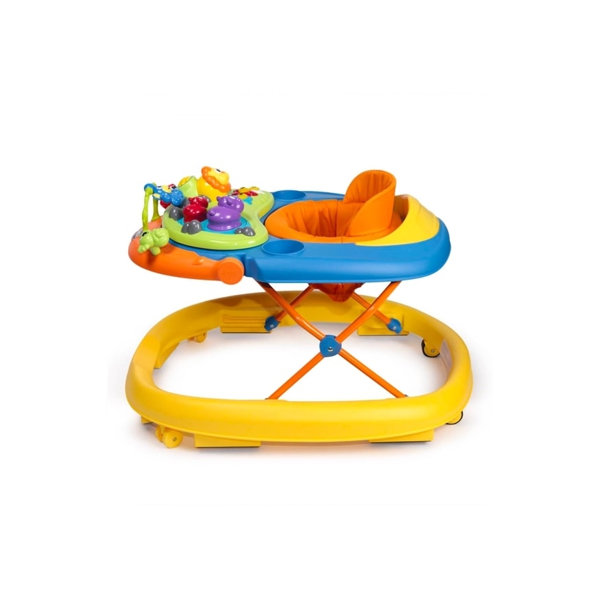 Chicco - Kūdikių vaikštynė WALKY TALKY 2xAA geltona/mėlyna