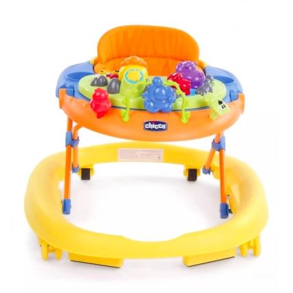 Chicco - Kūdikių vaikštynė WALKY TALKY 2xAA geltona/mėlyna