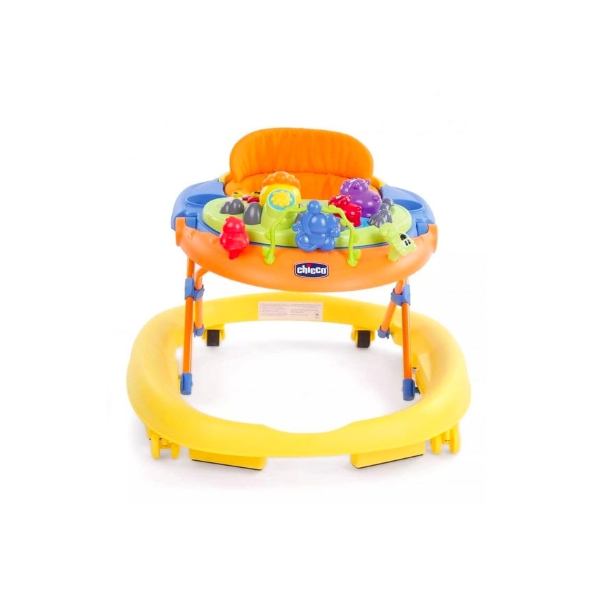 Chicco - Kūdikių vaikštynė WALKY TALKY 2xAA geltona/mėlyna