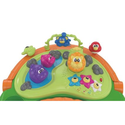 Chicco - Kūdikių vaikštynė WALKY TALKY 2xAA geltona/mėlyna