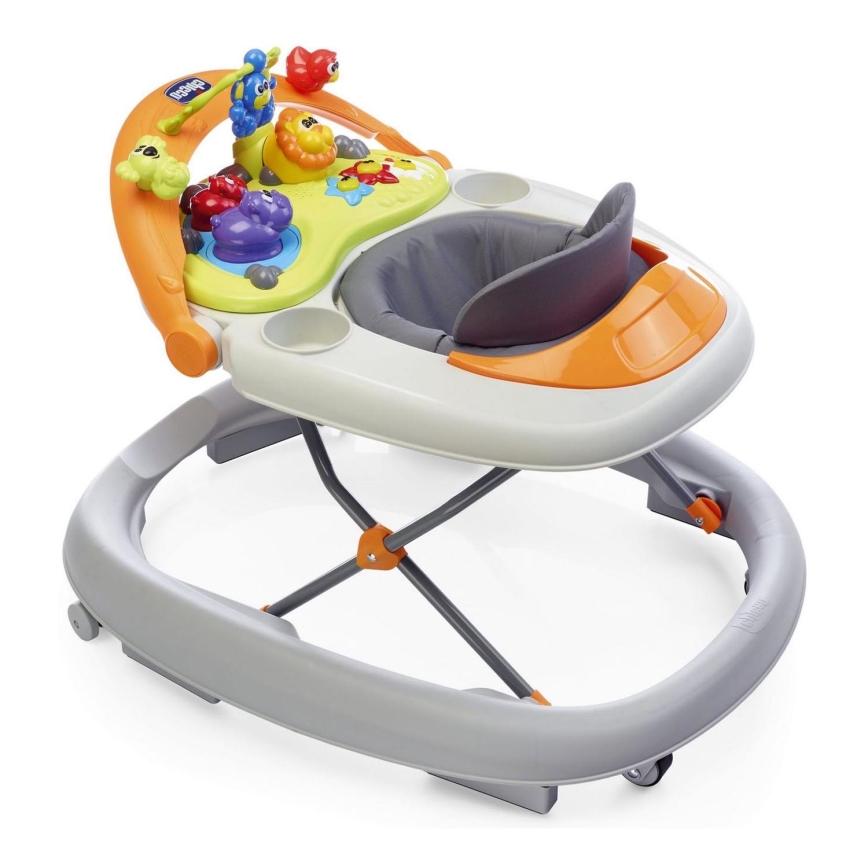 Chicco - Kūdikių vaikštynė WALKY TALKY 2xAA pilka
