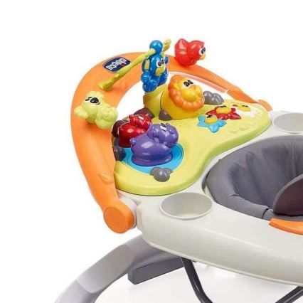 Chicco - Kūdikių vaikštynė WALKY TALKY 2xAA pilka