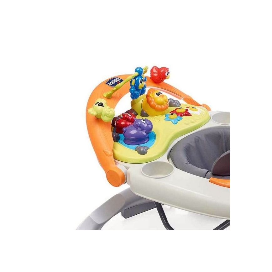 Chicco - Kūdikių vaikštynė WALKY TALKY 2xAA pilka