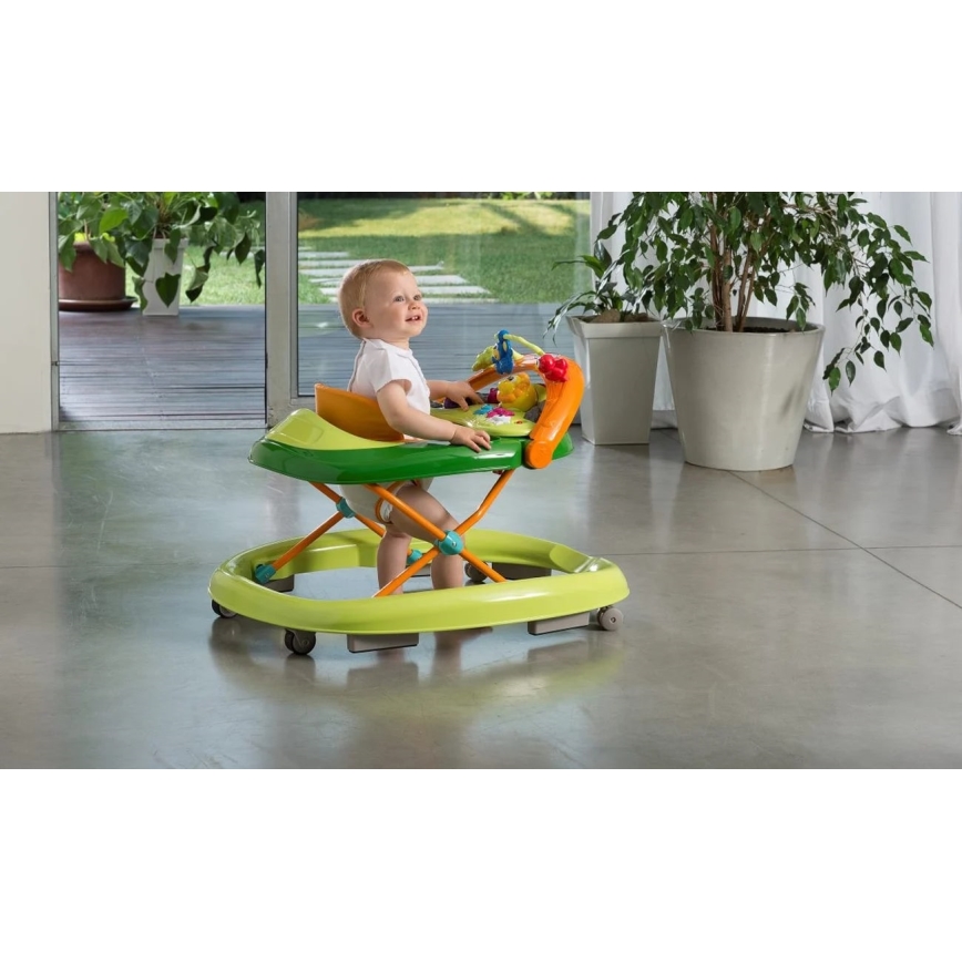 Chicco - Kūdikių vaikštynė WALKY TALKY 2xAA žalia