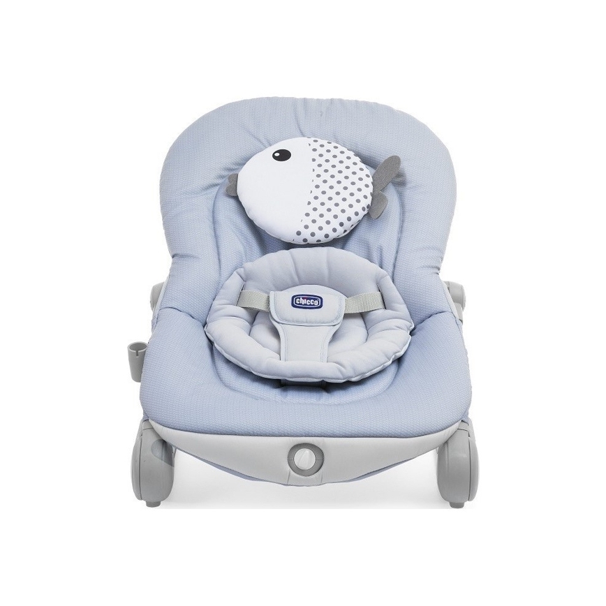 Chicco - Kūdikių vibruojantis rokeris su melodija BALLOON Dots 2xAA + 1xLR20 mėlyna