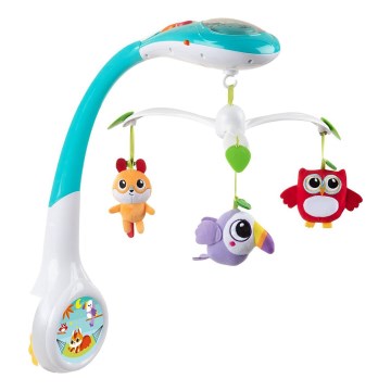 Chicco - Mobili lovelė su projektoriumi MAGIC FOREST 3xAA