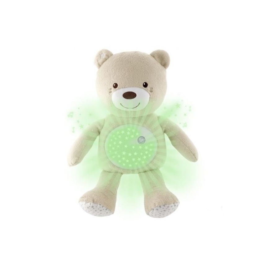 Chicco - Projektorius su melodija BABY BEAR 3xAAA smėlio spalvos