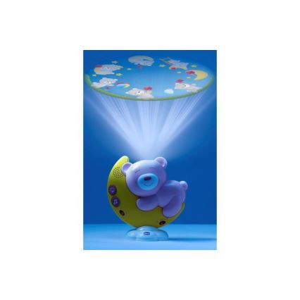 Chicco – Projektorius virš lovelės su melodija 3in1 NEXT2MOON rausva