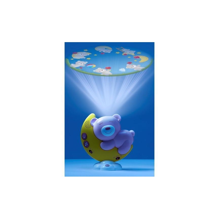 Chicco – Projektorius virš lovelės su melodija 3in1 NEXT2MOON rausva