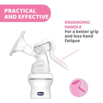 Chicco - Rankinis krūties siurblys Natural Feeling