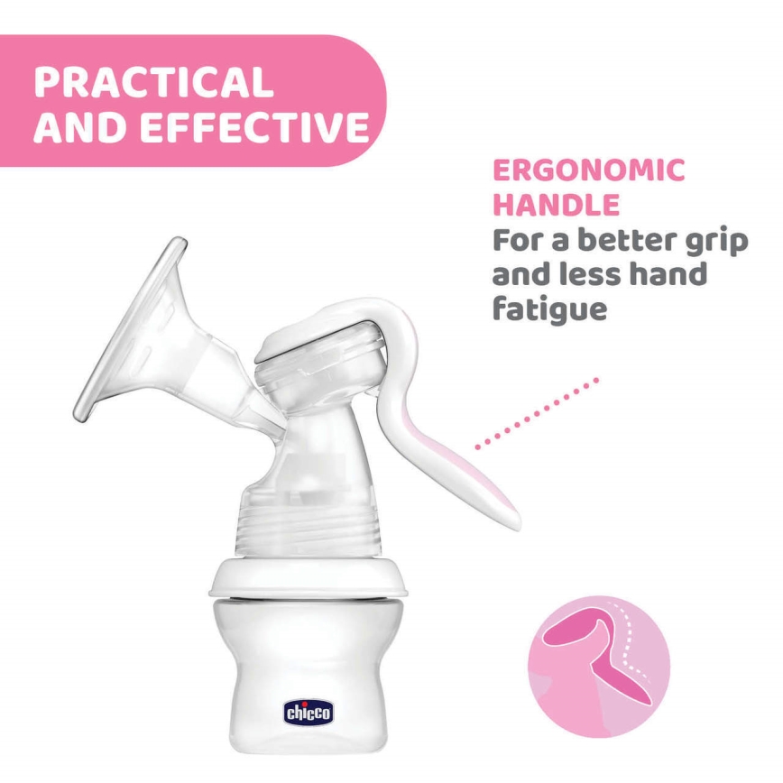 Chicco - Rankinis krūties siurblys Natural Feeling