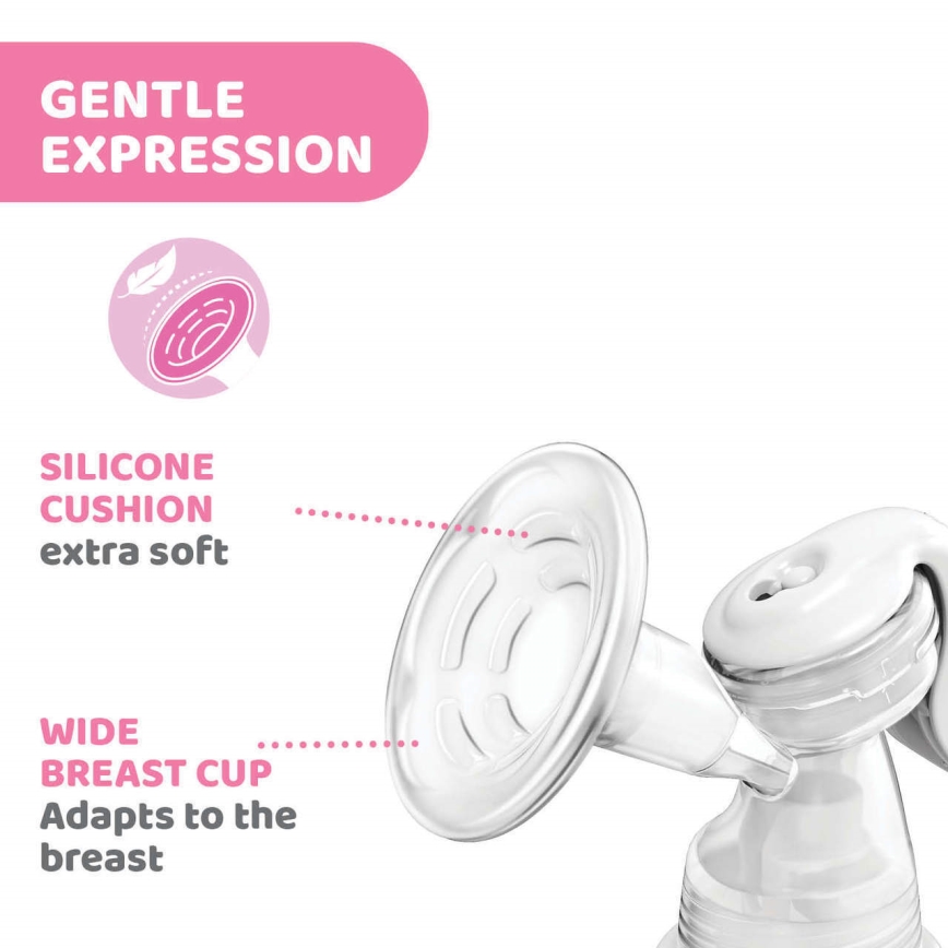 Chicco - Rankinis krūties siurblys Natural Feeling
