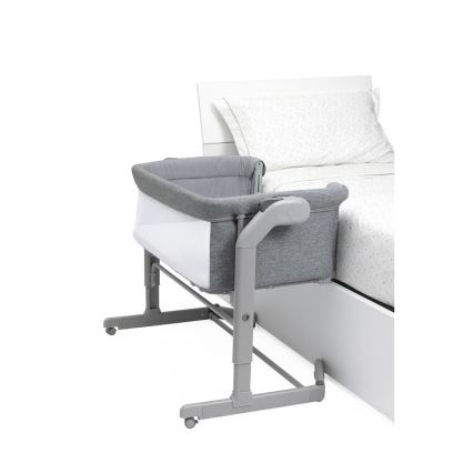 Chicco - Vaikiška lovelė 2in1 NEXT2ME MAGIC EVO tamsiai pilka