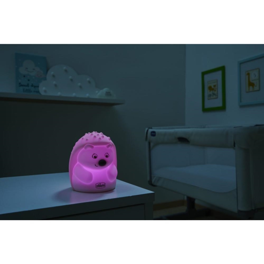 Chicco - Vaikiška naktinė lempa SWEET LIGHTS ežiukas