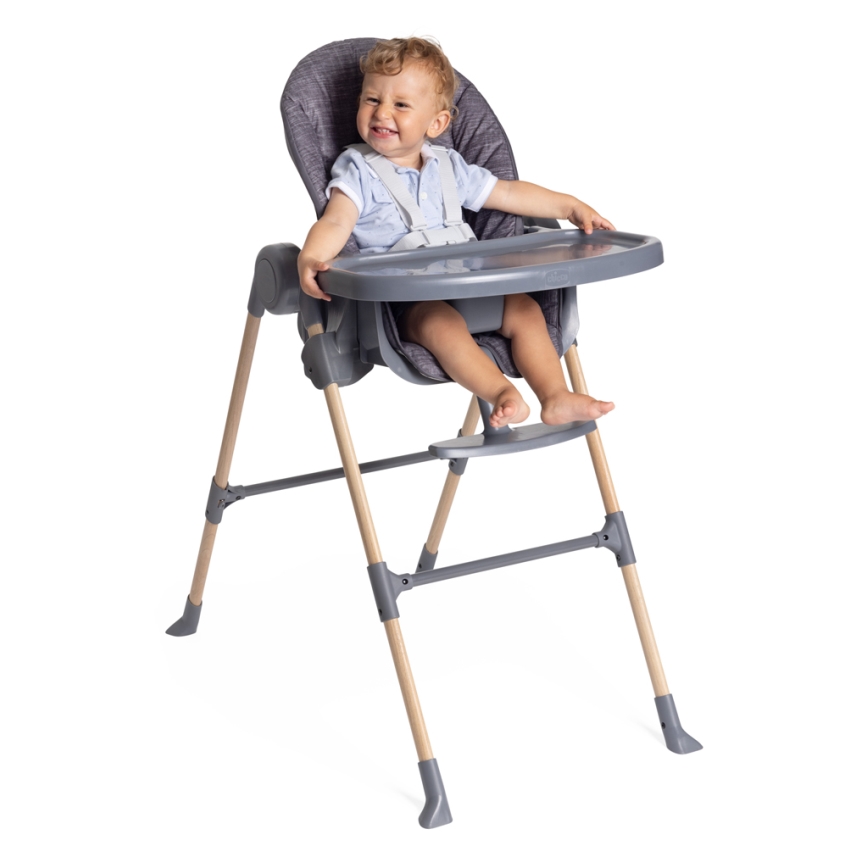 Chicco - Vaikiška valgomojo kėdė Polly Essential - pilka
