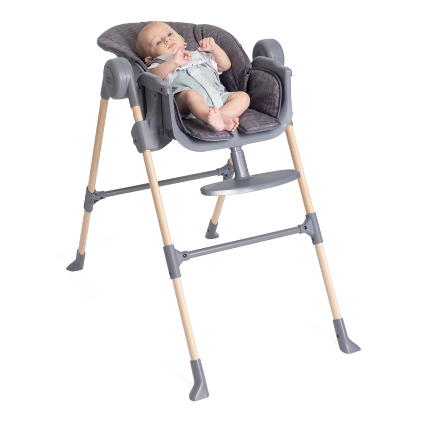 Chicco - Vaikiška valgomojo kėdė Polly Essential - pilka