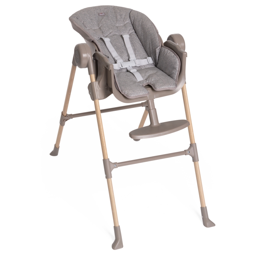 Chicco - Vaikiška valgomojo kėdė Polly Essential - pilka/ruda
