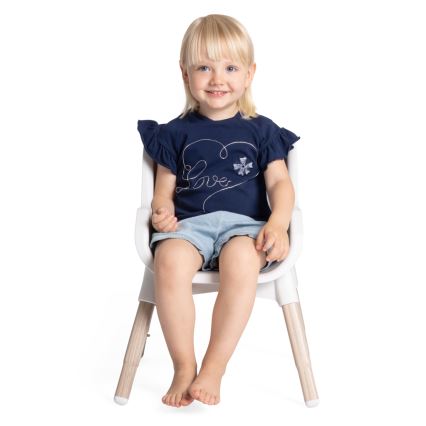 Chicco - Vaikiška valgomojo kėdė ZEST 3in1 balta/pilka