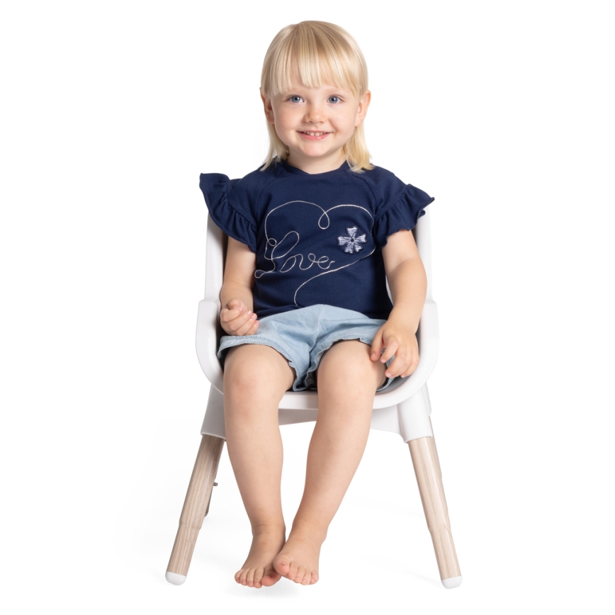 Chicco - Vaikiška valgomojo kėdė ZEST 3in1 balta/pilka