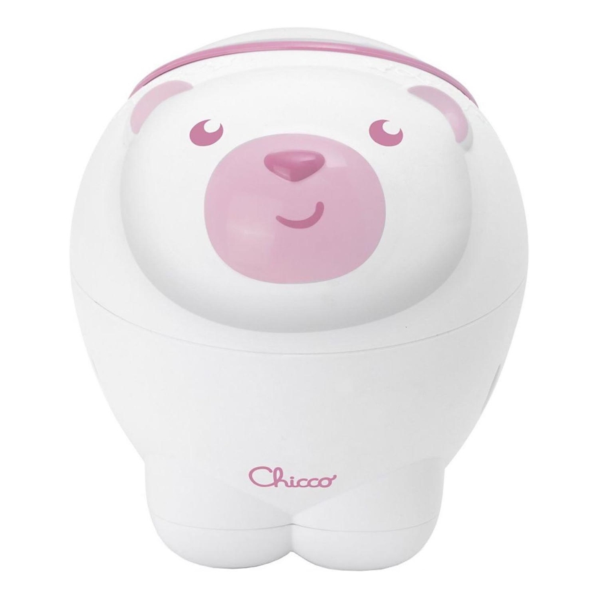 Chicco - Vaikiškas projektorius 2in1 POLAR BEAR rausva