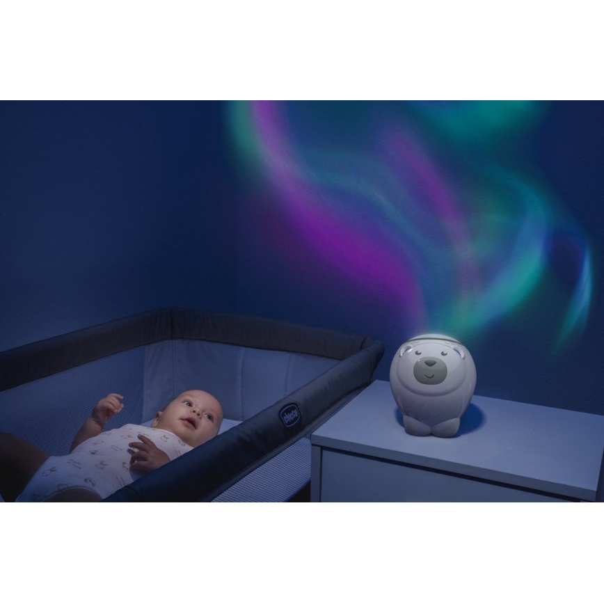 Chicco - Vaikiškas projektorius 2in1 POLAR BEAR smėlio spalva
