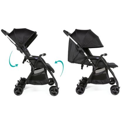 Chicco - Vežimėlis - dvynukams OHLALA TWIN Black Night juodas
