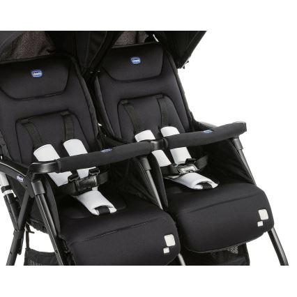 Chicco - Vežimėlis - dvynukams OHLALA TWIN Black Night juodas
