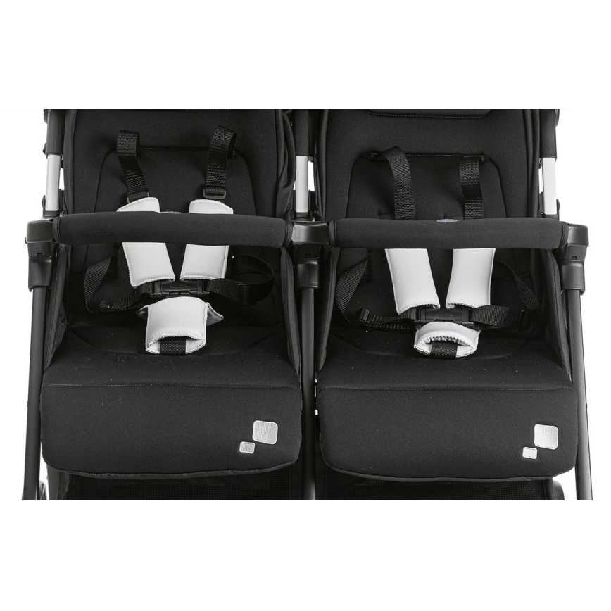 Chicco - Vežimėlis - dvynukams OHLALA TWIN Black Night juodas