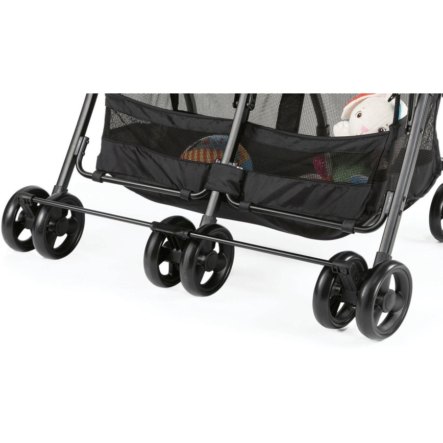 Chicco - Vežimėlis - dvynukams OHLALA TWIN Black Night juodas