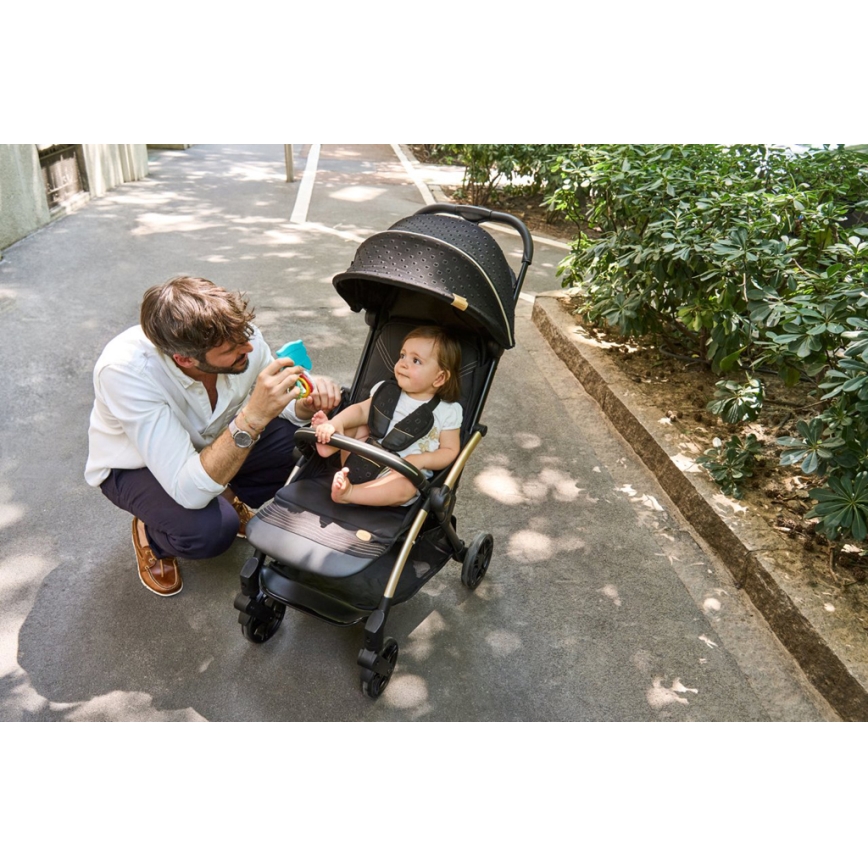 Chicco - Vežimėlis GOODY XPLUS Black Re_Lux Eco+ + stumiamas dviratis ALL AROUND