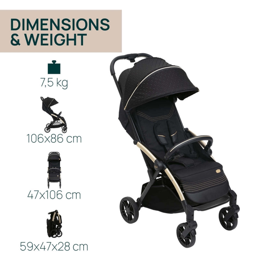 Chicco - Vežimėlis GOODY XPLUS Black Re_Lux Eco+ + stumiamas dviratis ALL AROUND