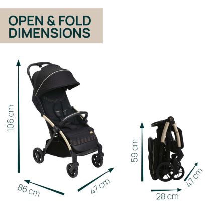 Chicco - Vežimėlis GOODY XPLUS Black Re_Lux Eco+ + stumiamas dviratis ALL AROUND