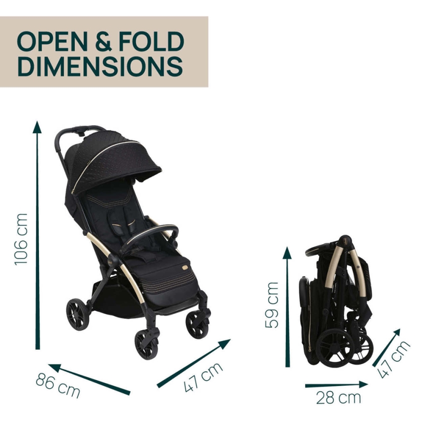 Chicco - Vežimėlis GOODY XPLUS Black Re_Lux Eco+ + stumiamas dviratis ALL AROUND