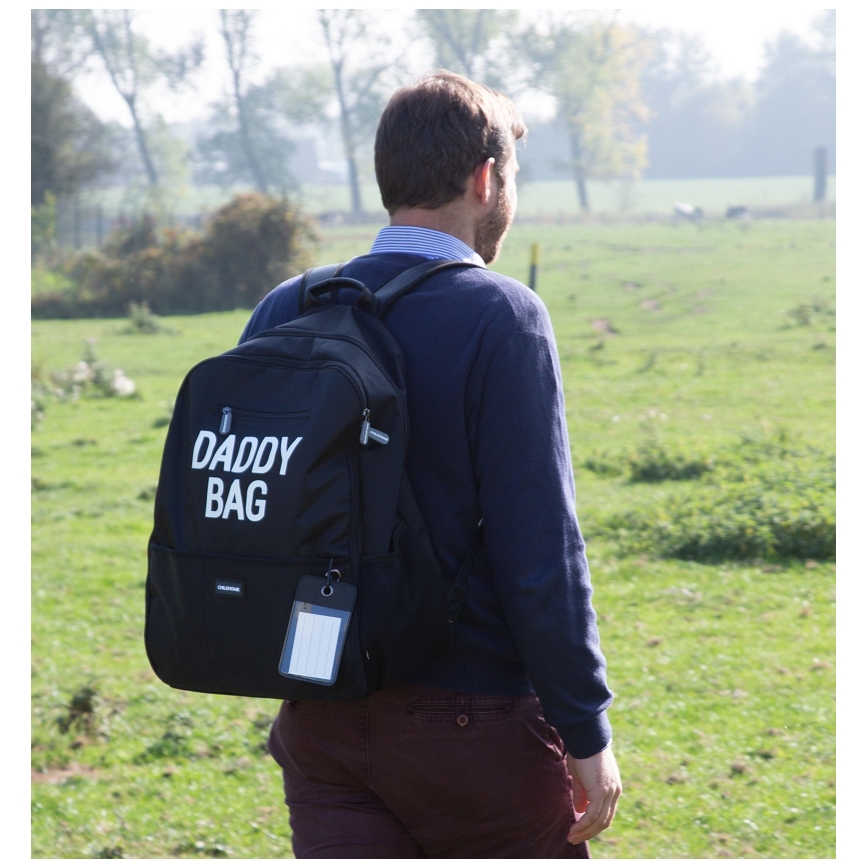 Childhome - Keičiama kuprinė DADDY BAG juoda