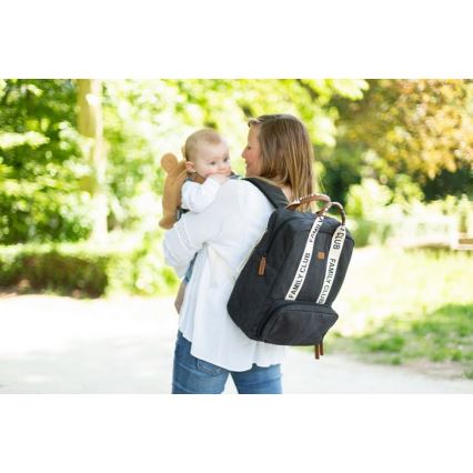 Childhome - Keičiama kuprinė FAMILY CLUB juoda