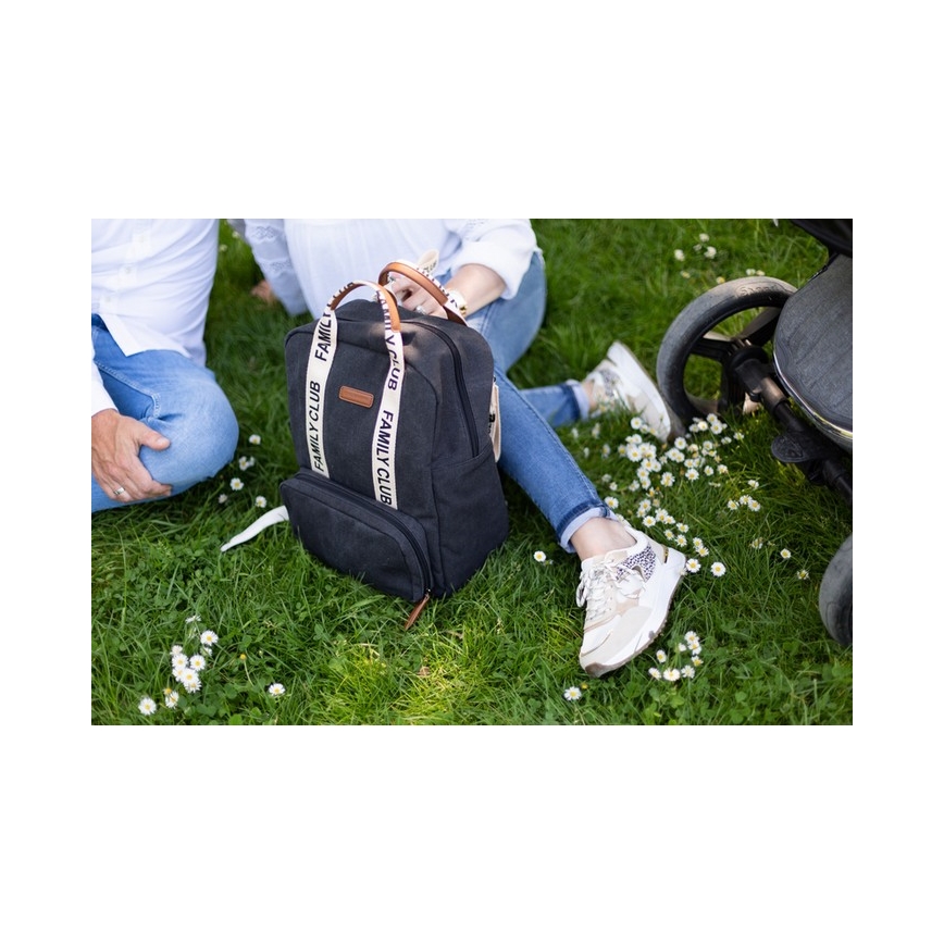 Childhome - Keičiama kuprinė FAMILY CLUB juoda