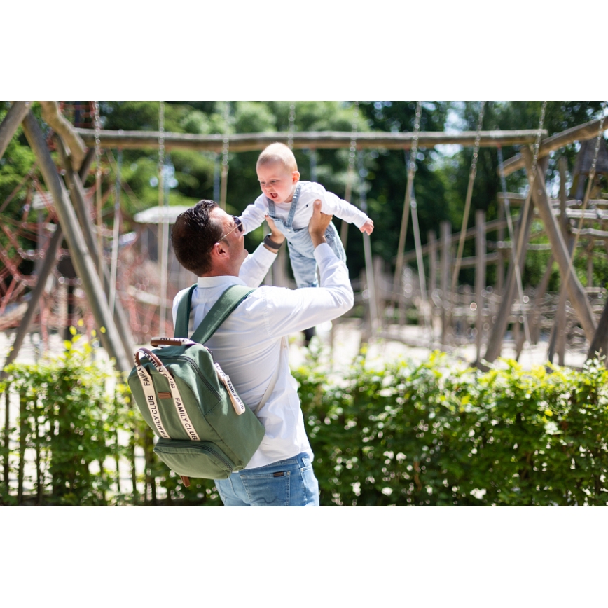 Childhome - Keičiama kuprinė FAMILY CLUB žalia