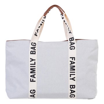 Childhome - Kelioninis krepšys FAMILY BAG CANVAS balta